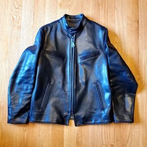 Schott Perfecto P665 Asset - Black Leather Café Racer